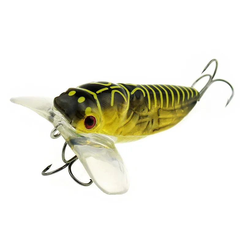 2 Stück Angel köder hochwertige Insekten künstliche Köder schwimmende Popper Top water Magen Zikade