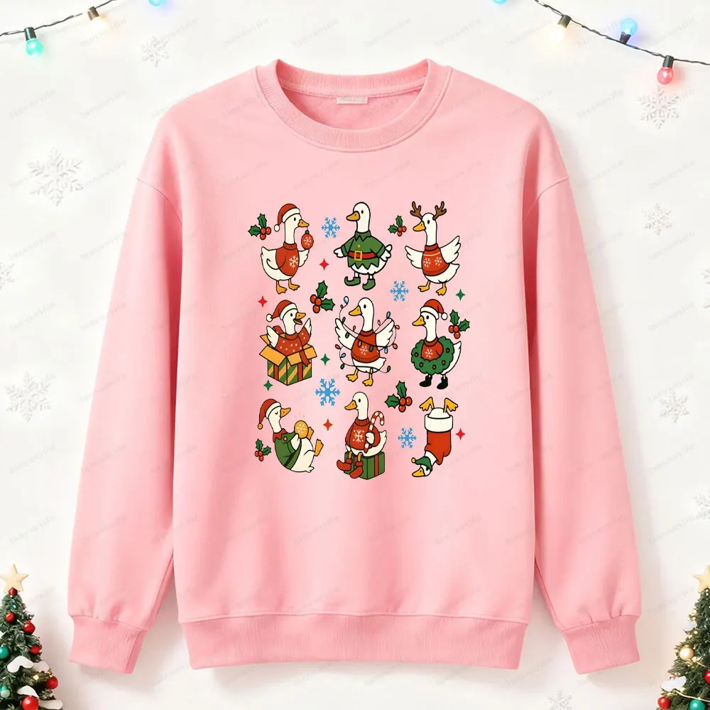 Ganso natal hoodie apenas uma ganso alegre moletom natal ganso pato feminino camisola engraçado natal feriado moletom