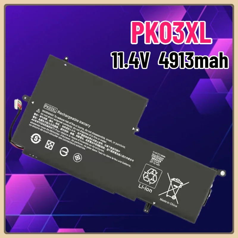 جديد PK03XL 11.4V 4913mah تبديل البطارية ل HP Spectre Pro X360 G1 G2 HSTNN-DB6S TPN-Q157 789116-005