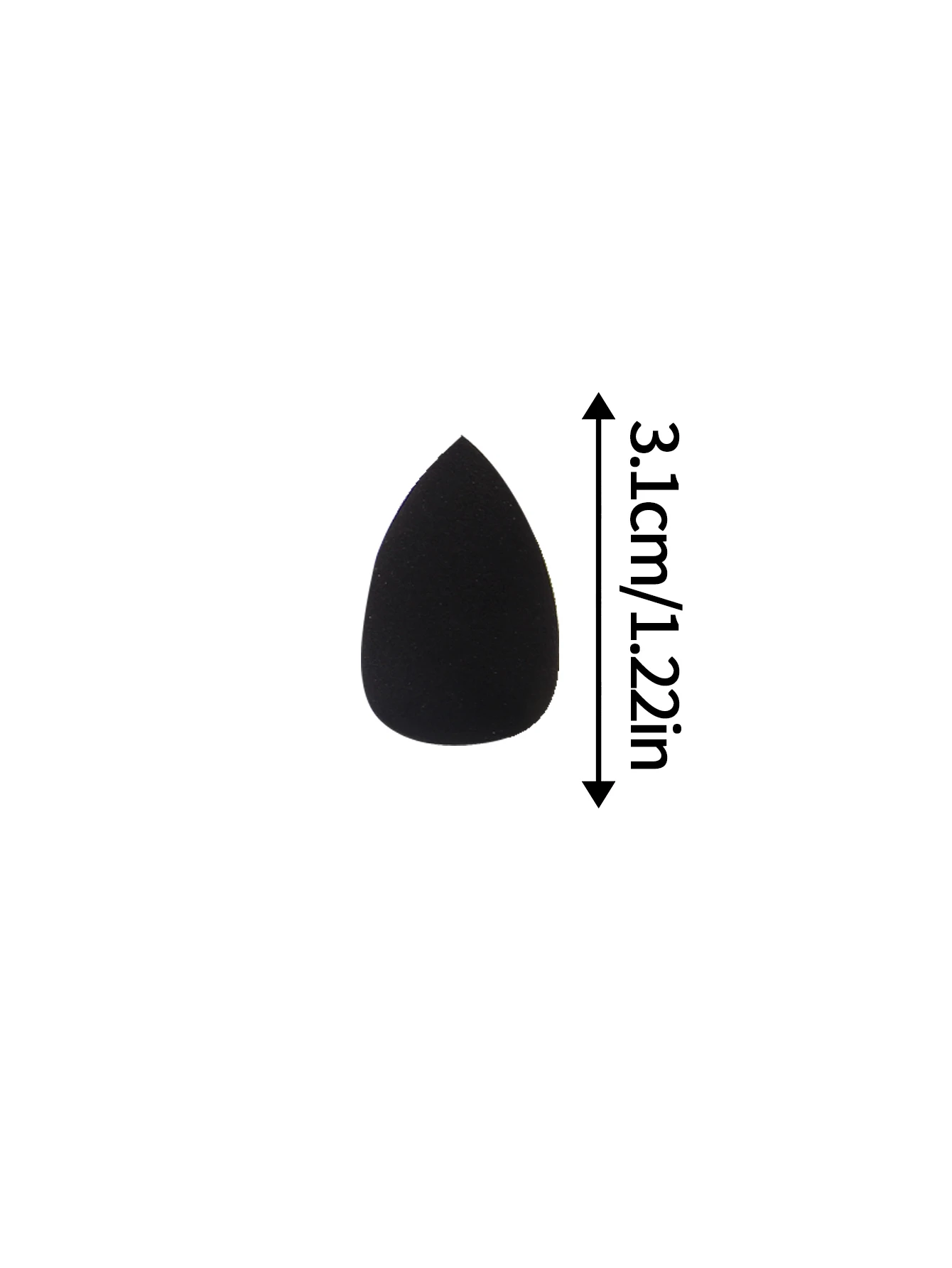 10Pcs Mini Makeup Sponge Set Solid Black & Marble Teardrop Beauty Puff Soft Skin-Friendly Reusable Small Cosmetic Sponges For Co