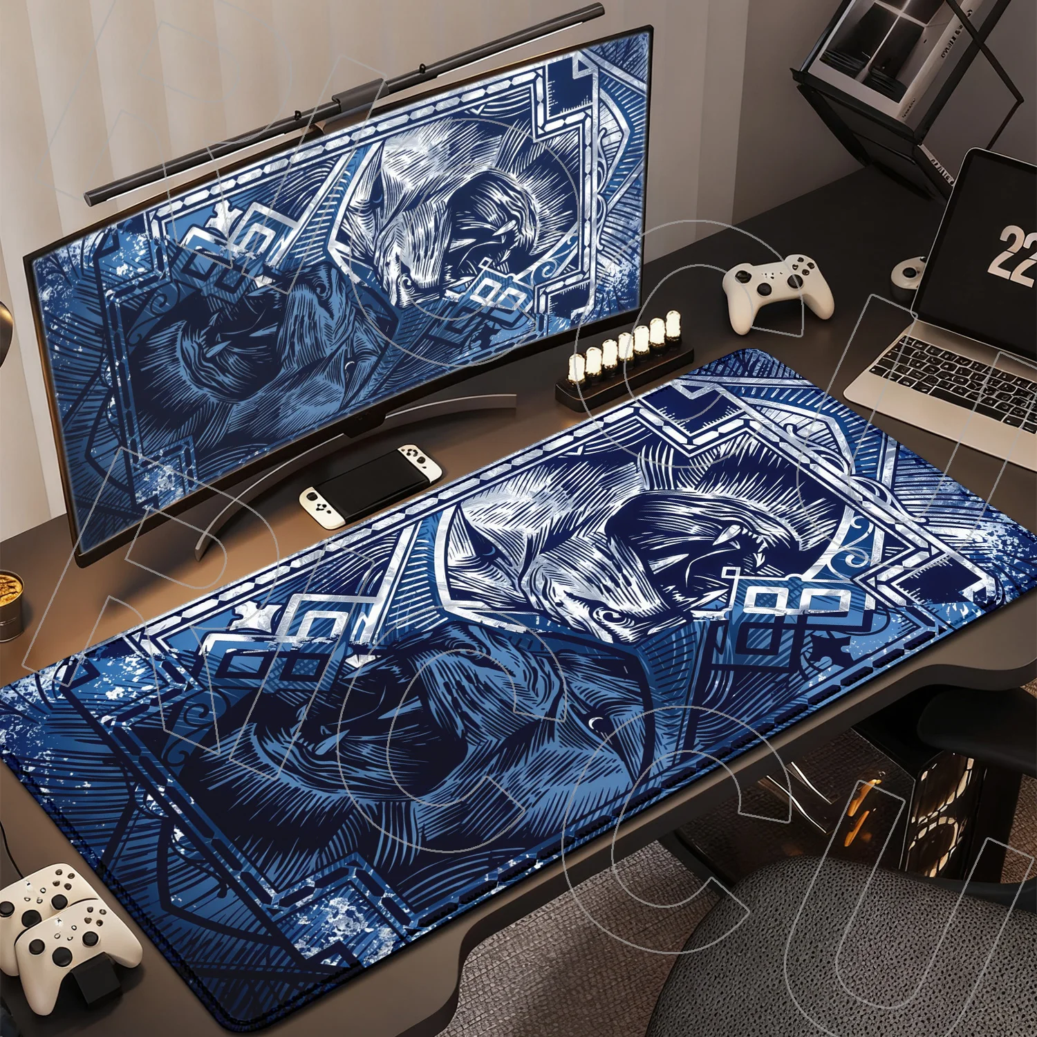 

XXL HD Printing Metal Lion Gaming Esports Mouse pad Non-Slip Desk Mat Gaming pc accessories 40X90CM mousepad Office Mat carpet
