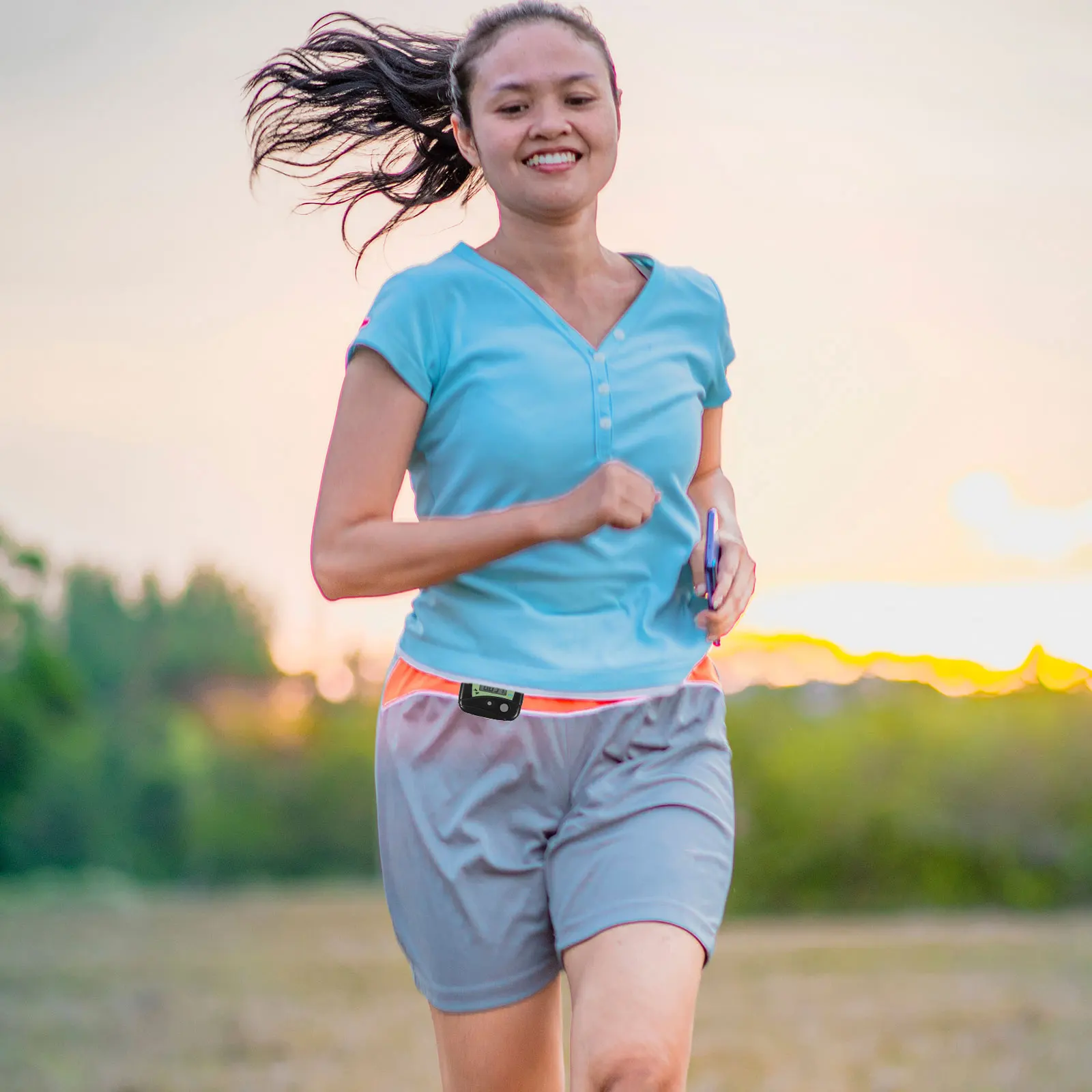 

Black Portable Multi-Functional Digital Pedometer LCD Display Step Calorie Distance Counter Walking Jogging Activity