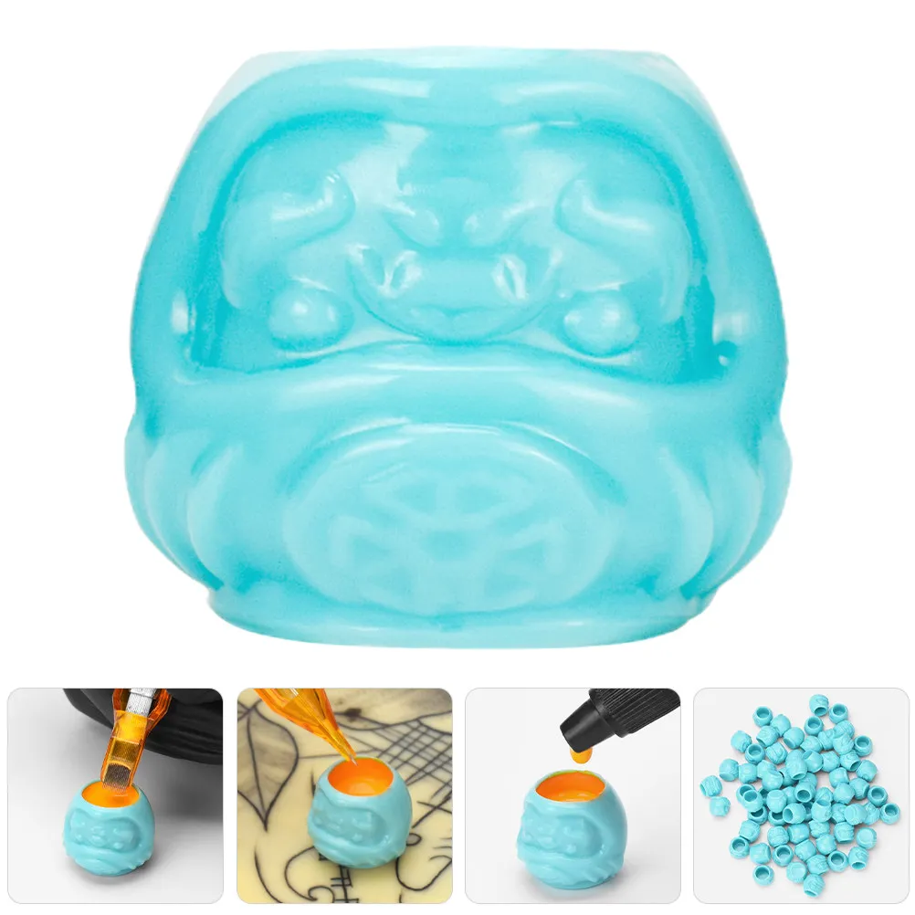 

200Pcs Tattoo Ink Cups Small Plastic Pigment Cups Tiny Ink Holders Tattooing Color Containers Tattoo Accessories