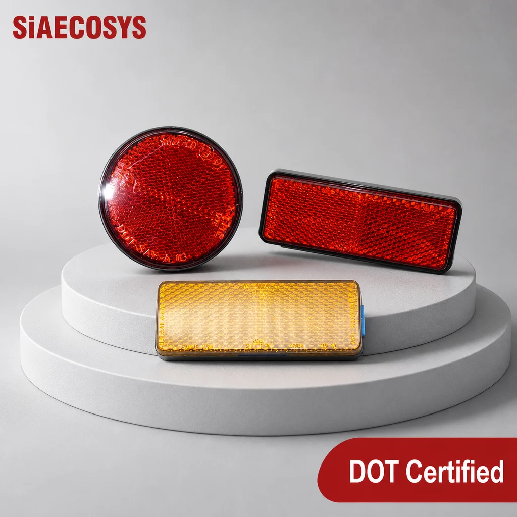 SiAECOSYS Universal Electric Vehicle Reflector for Electric Scooter & Motorcycle Reflective Accessory