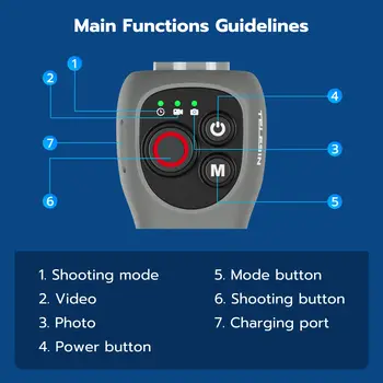 TELESIN 水下自拍棒 防水潛水可伸縮自拍棒 無線遙控 適用於 GoPro Hero 8 9 10 11 12 13 10 最佳銷售 GoPro8 - №8