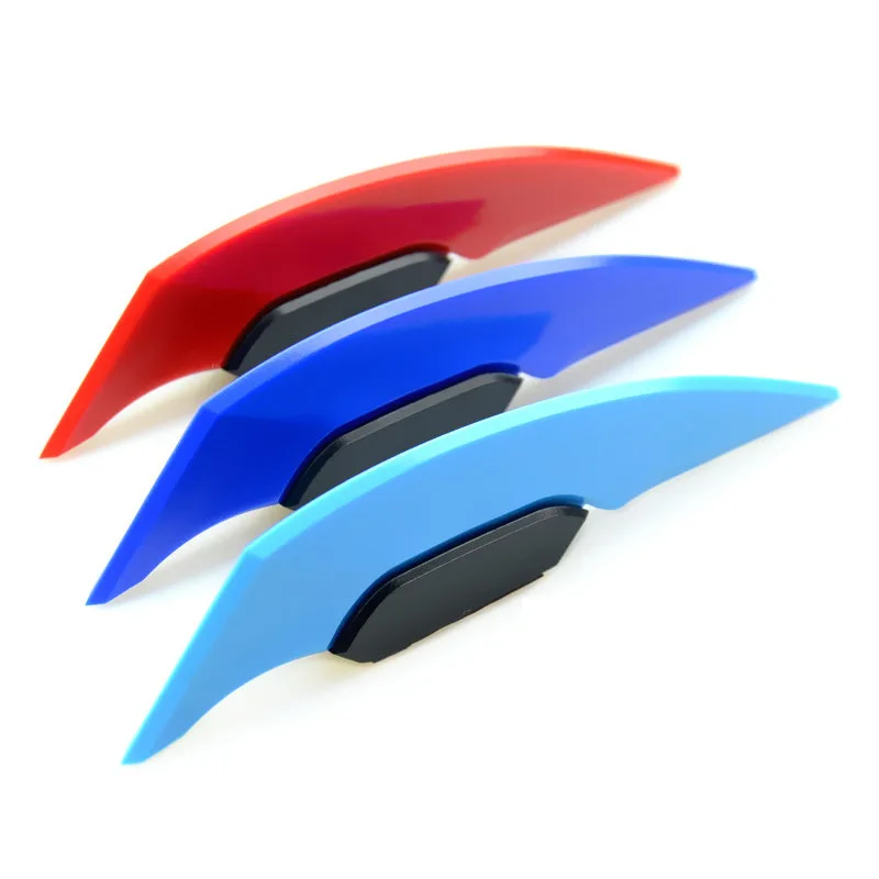 2PCS Motorcycle Modification Wind Wing Motorbike Body Decoration Moto Front Side Spoiler Aerodynamic Wing Set Motorbike Accessor