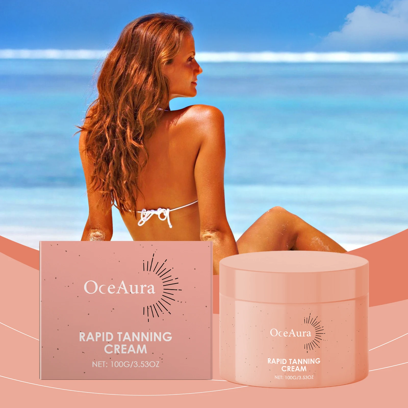 Oceaura Skin Beauty Blackening Cream Promote Skin Tanning Prevent Sunburn Fully Absorb Sunlight Deeply Moisturizes The Skin