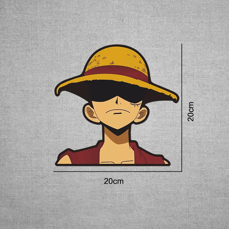 أنيمي قطعة واحدة الكرتون ملصقات السيارات لوفي زورو ايس عمل أرقام مقاوم للماء واقية من الشمس ملصق لعب للأطفال الكبار الهدايا