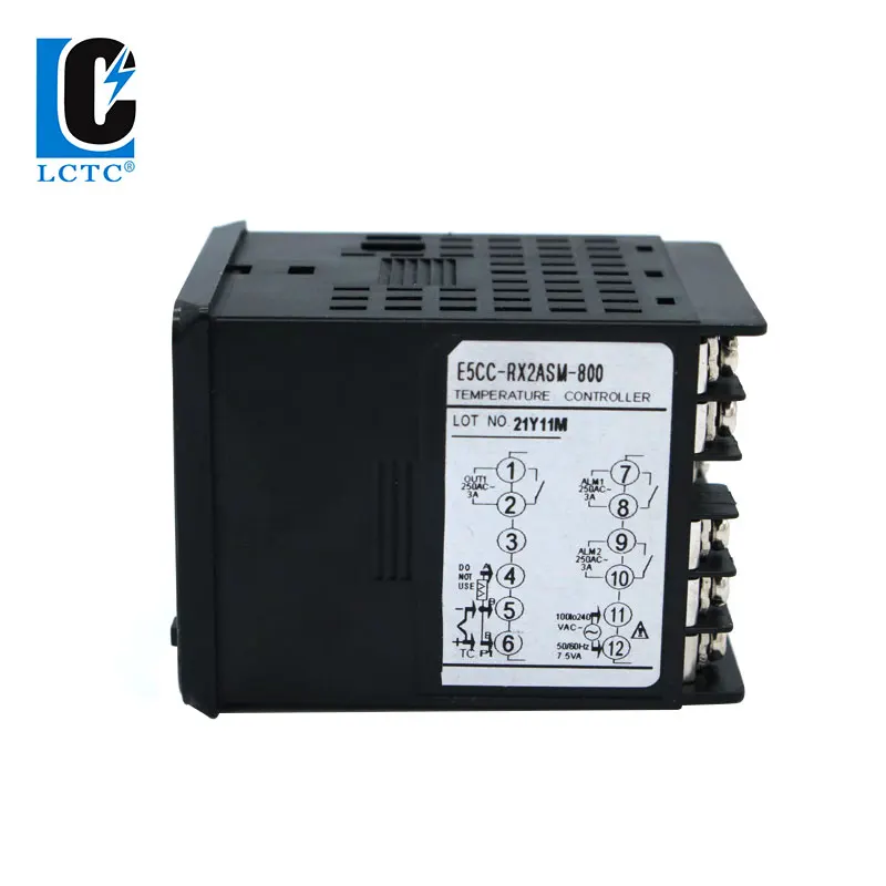 LCTC PID regulator temperatury termostat 220 V TC/RTD Multi K/E/PT100 wejście SSR wyjście przekaźnikowe 2 alarmy 48*48 Panel E5CC