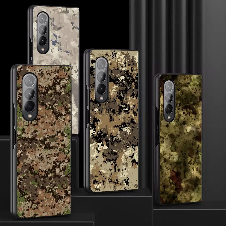 Case for Samsung Galaxy ZFold7 ZFold4 ZFold6 ZFold5 Z Fold 7 6 5 4 3 ZFold3 Back Phone Cover Camouflage Pattern