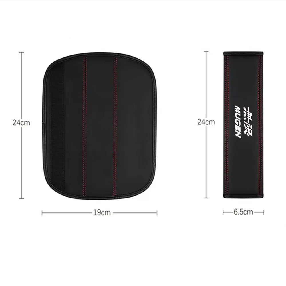 1Pcs Car Seat Belt Cover Comfortable Driving Shoulder Pad Protection Seat Belt Padding Pad for Honda Mugen