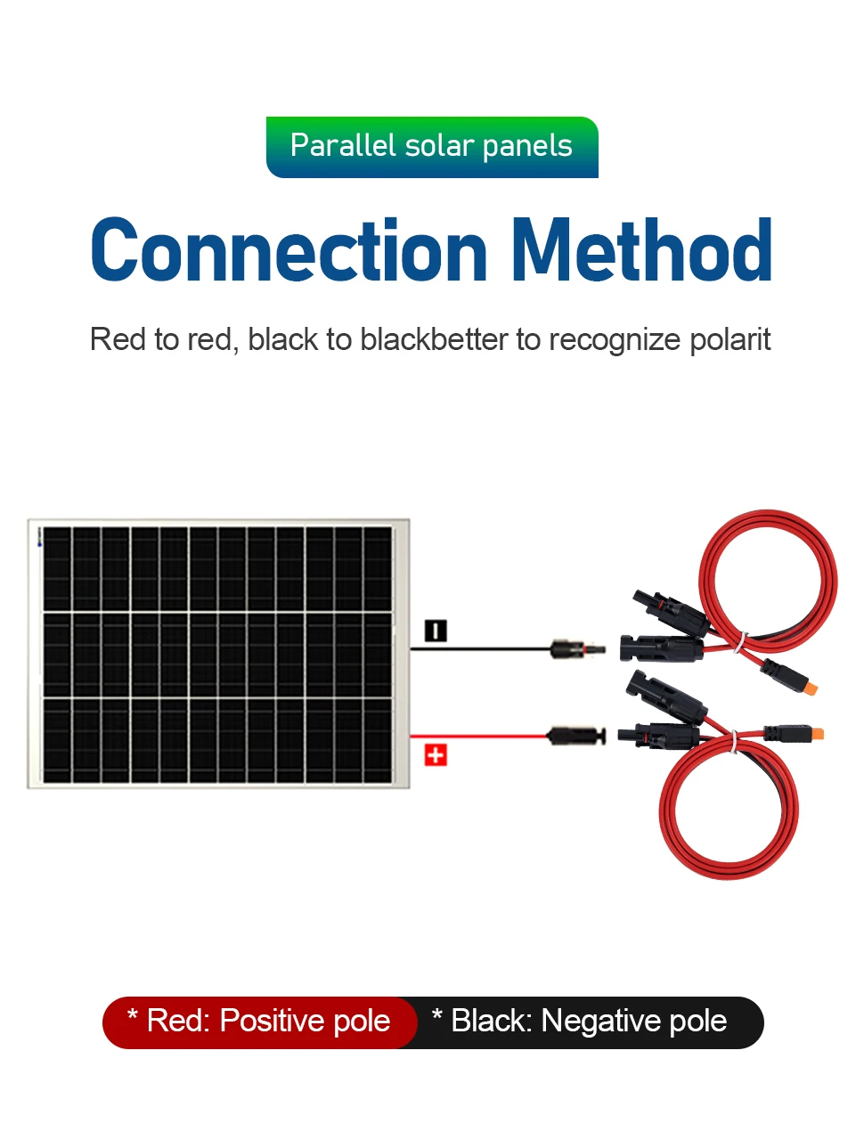 10AWG 12AWG XT60 Anti-Spark Solarkabel PV-Verbindungskabel für LiPo-Akku Solarstromsystem - Langlebiger PV-Steckverbinder – Detail 5