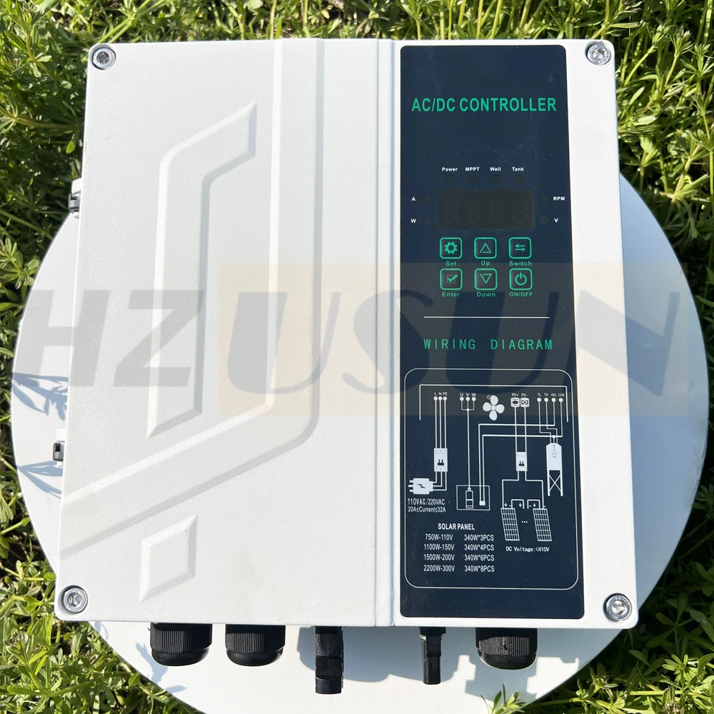 1 2 HP 3HP الهجين مضخة مياه الآبار الشمسية MPPT تحكم السعر التيار المتناوب تيار مستمر السيارات 150 فولت 300 فولت لوحة طاقة شمسية بالطاقة مضخة بئر العاكس