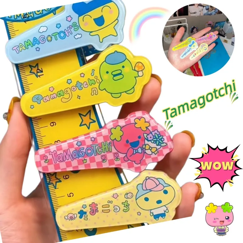 

Japanese Style Tamagotchi Printed Hair Clips, Sweet Girly Side Clips, Stylish Hair Barrettes for Bangs & Broken Hair Decoration