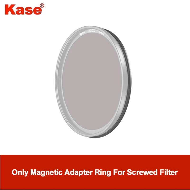 Kase magnetische lens- en filteradapterringset - Converteer schroeffilter met schroefdraad naar magnetisch filter 49/52/58/72/77/82/95 mm