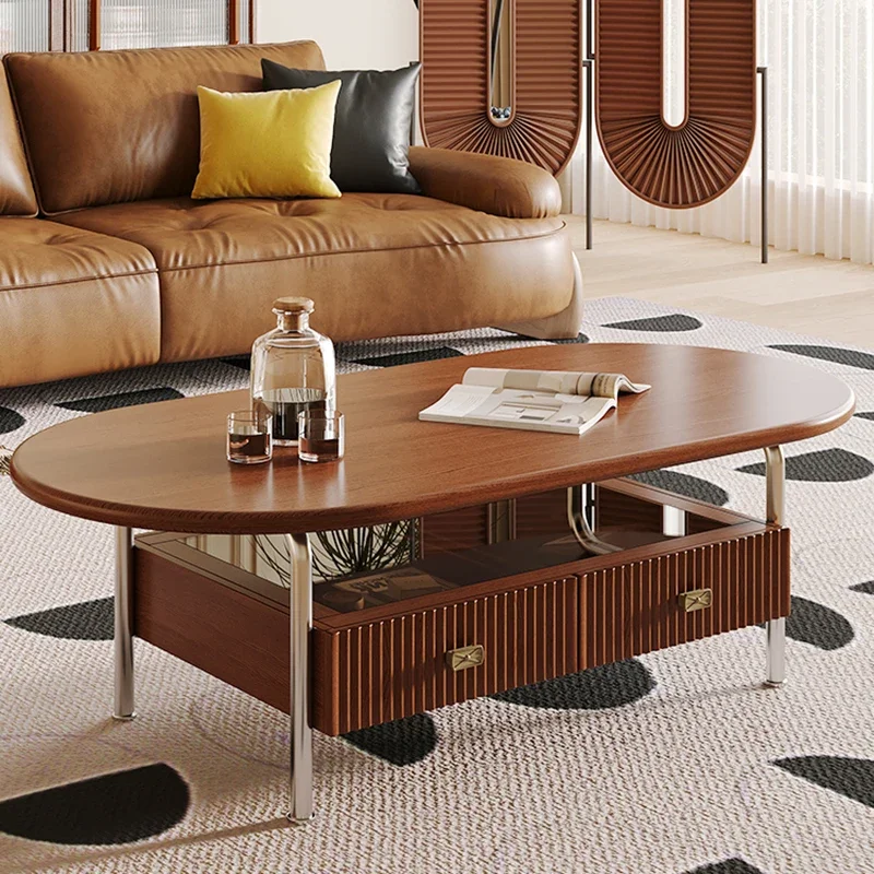

Nordic Wood Salon Coffee Table Dining Accent Minimalist Home Coffee Table Side Entrance Mesa Auxiliar Salon Korean Furniture