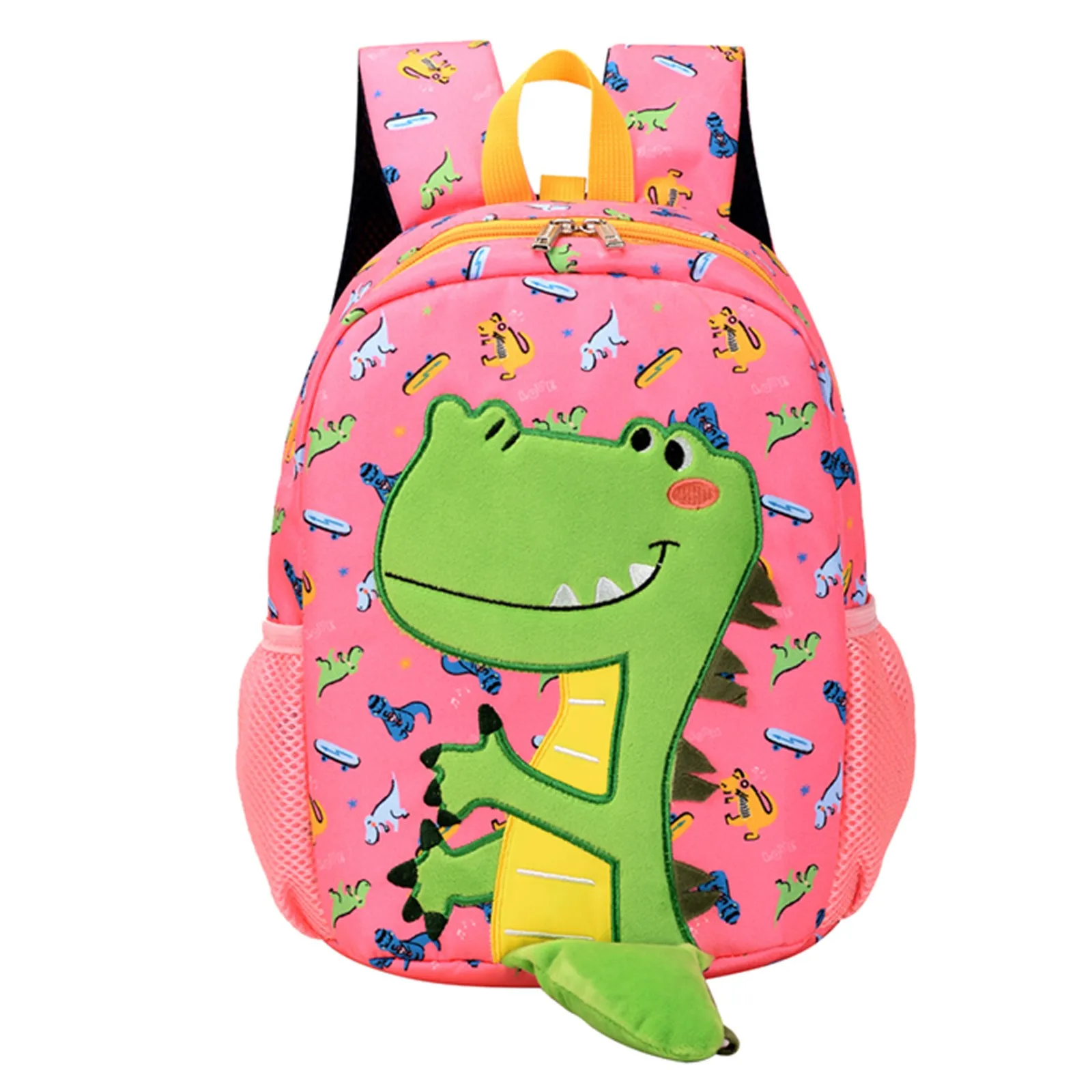 School Starts Season Student Bag Fashion Breathable Dinosaur Print Child Zipper Cartoon School Bag Backpack Bookbags Back Pack