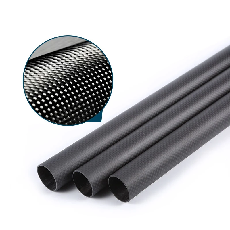 1 PCS 3K Carbon Fiber Tube Length 1000mm Diameter 24mm 25mm 26mm 27mm 28mm 29mm for RC Model Drone Tailpipe Matte Finish