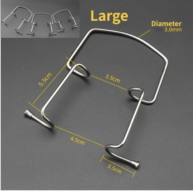 1PC Dental Full Mouth Retractor Dental Retractor Mouth Gag Oral Care Mouth Opener Stainless Steel Dental Teeth Whitening Tool