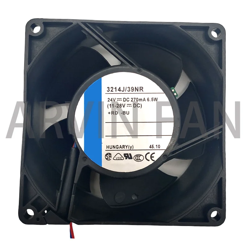 3214J/39NR DC24V 6.5W 9038 9cm Fan With Large Air Volume Speed Regulation