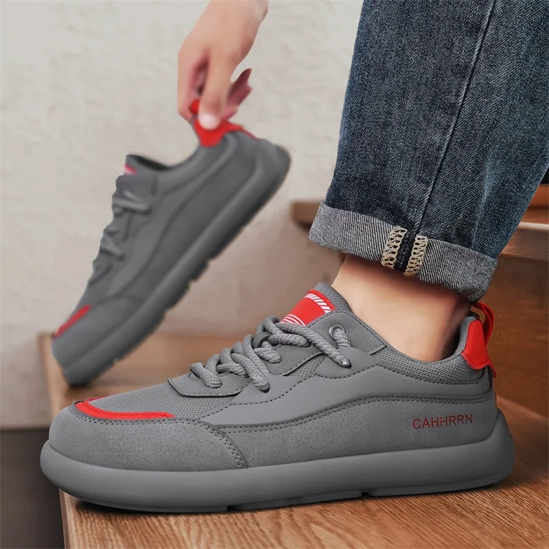 

Немецкие кроссовки в стиле ретро с сеткой для мужчин лета 2025, новые белые туфли с широким носком, модная дышащая обувь для спорта и отдыха