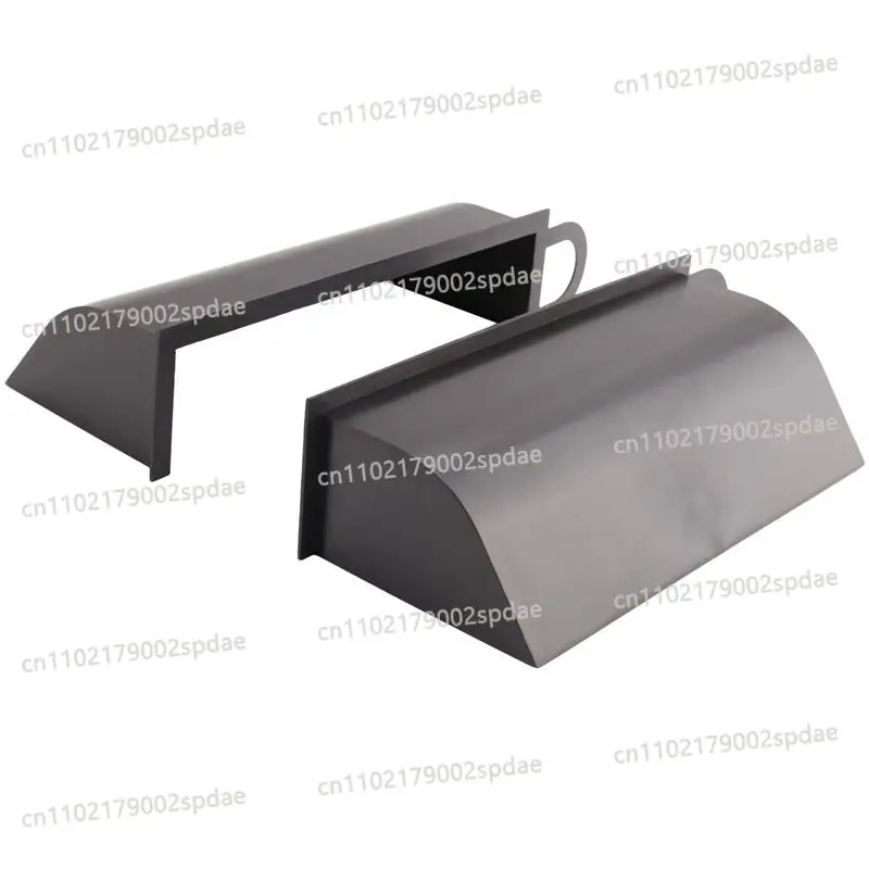 Impact Resistant Black Pair Dynamic Air Intake Scoops Engine Air Flow Upgrade Part
