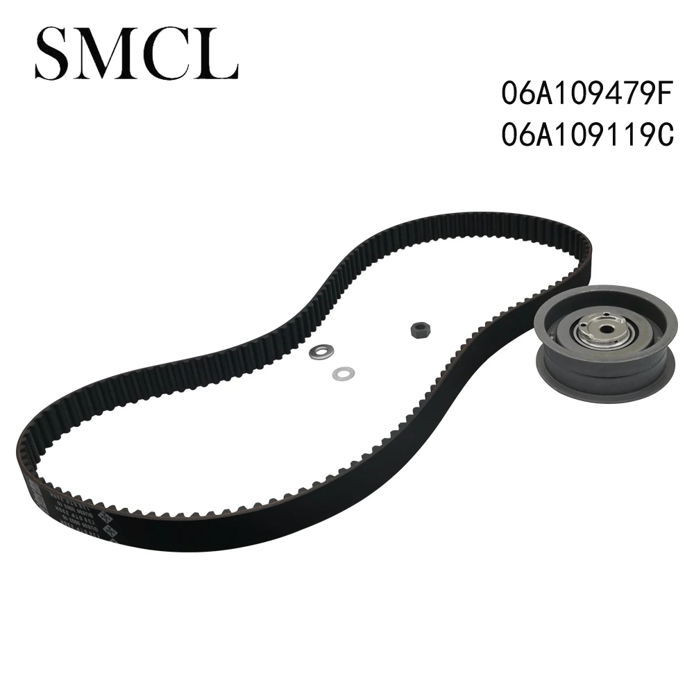 06A109479F 06A109119C A set Timing tensioner + timing belt For VW beetle Bora Caddy Jetta Passat Touran Sharan Audi A3 S3 A4 S4