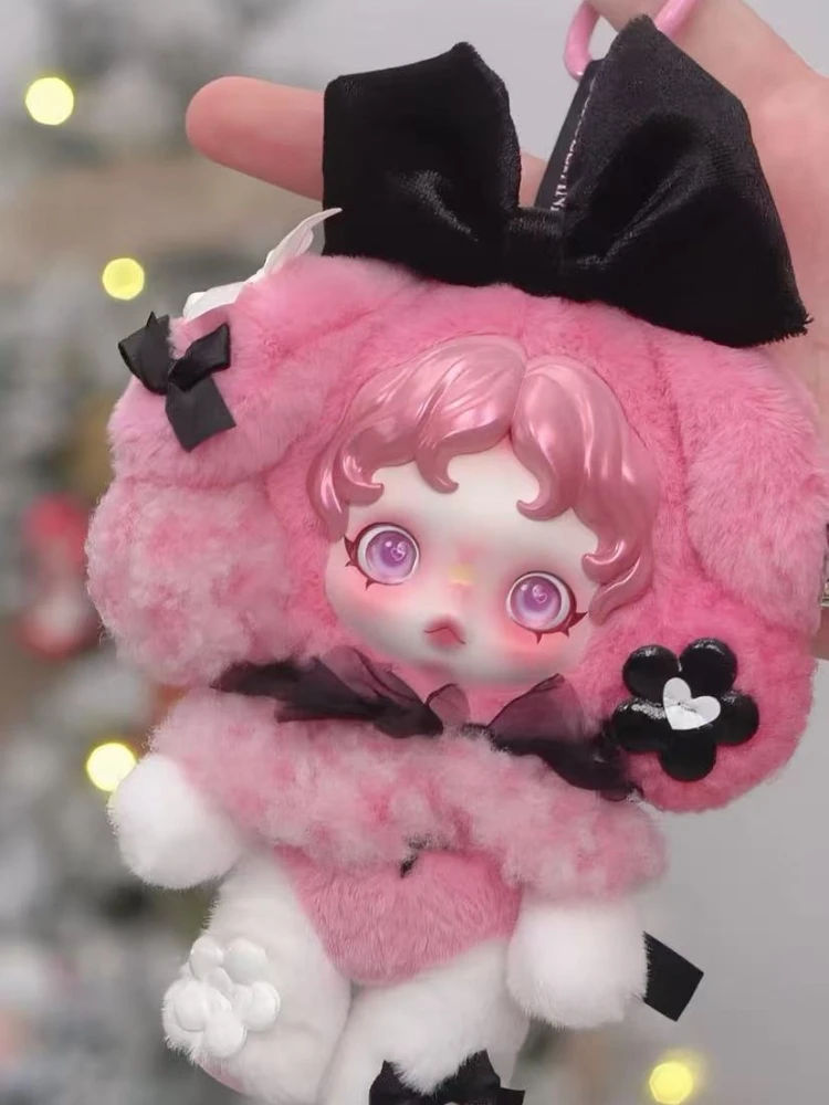 POPMART New SKULLPANDA × My Melody Plush Figure Vinyl Face
