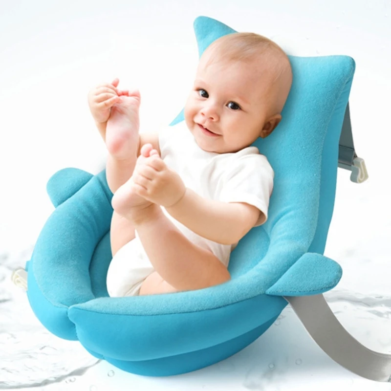 

Baby Bathing Float Cushion Pad Bathtub Seat Support Mat Bath Pad Bath Seat Net Bathtub Support Mat for Kid 0-7 Year