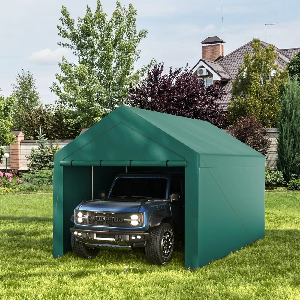 

10x20ft Heavy Duty Carport with Removable Sidewalls,All Weather Carport Garage Party Tent Large Outdoor Canopy, Customized