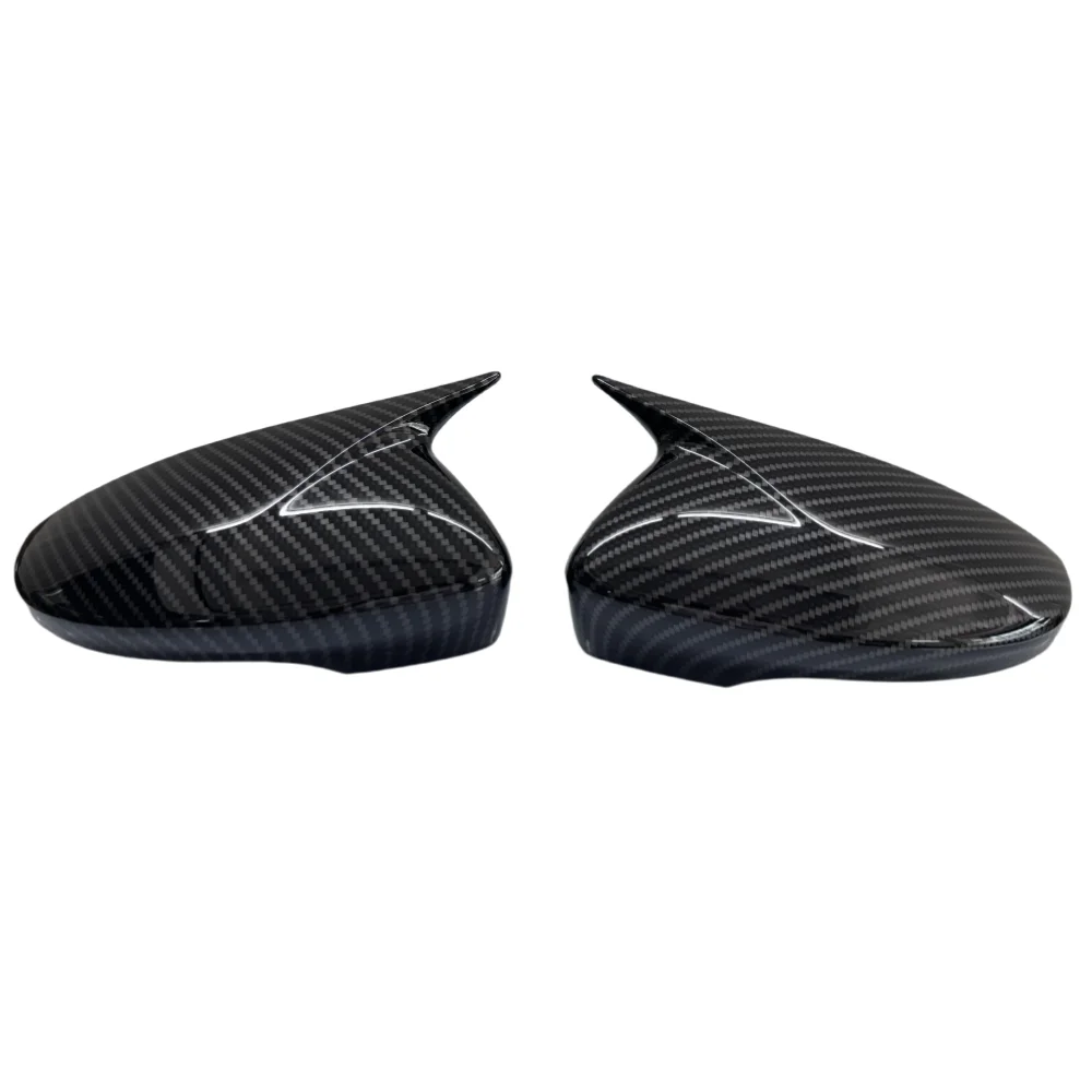 2X الجانب الجناح غطاء مرآة قبعات لشركة فولكس فاجن جيتا MK6 فولكس فاجن باسات B7 شيروكو بيتل CC Eos غطاء مرآة الرؤية الخلفية إضافة على