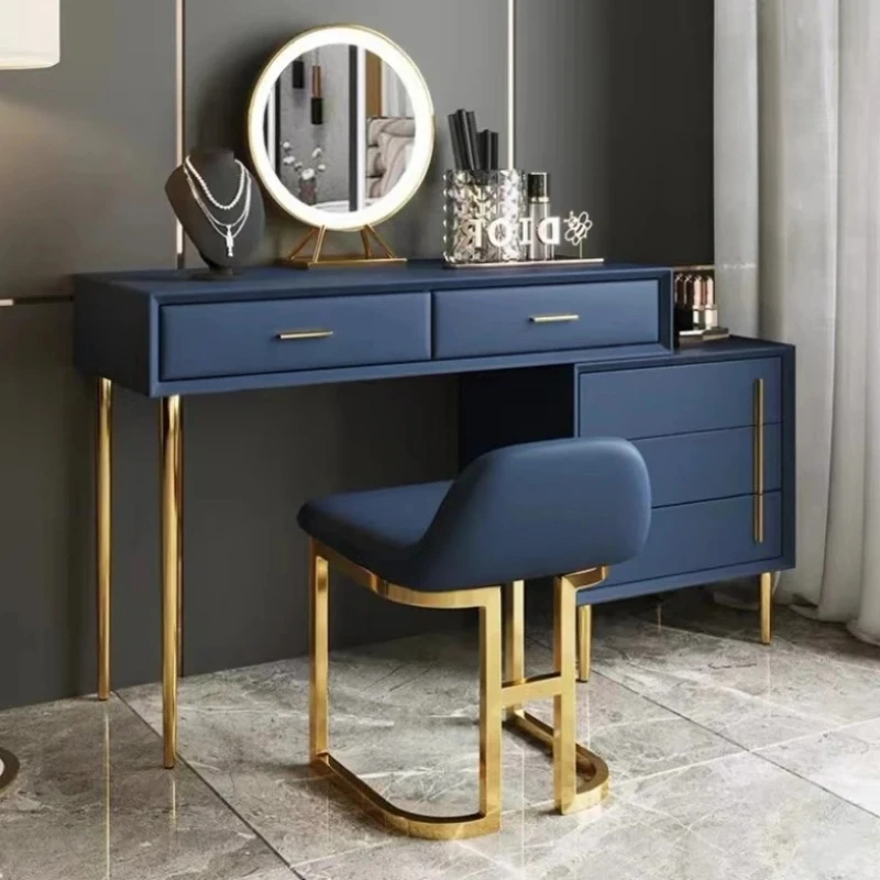 

Women Professional Luxury Dressing Table Chair Items Mirrors Shelf Dressers Room Modern Coiffeuse De Chambre Bedroom Furniture