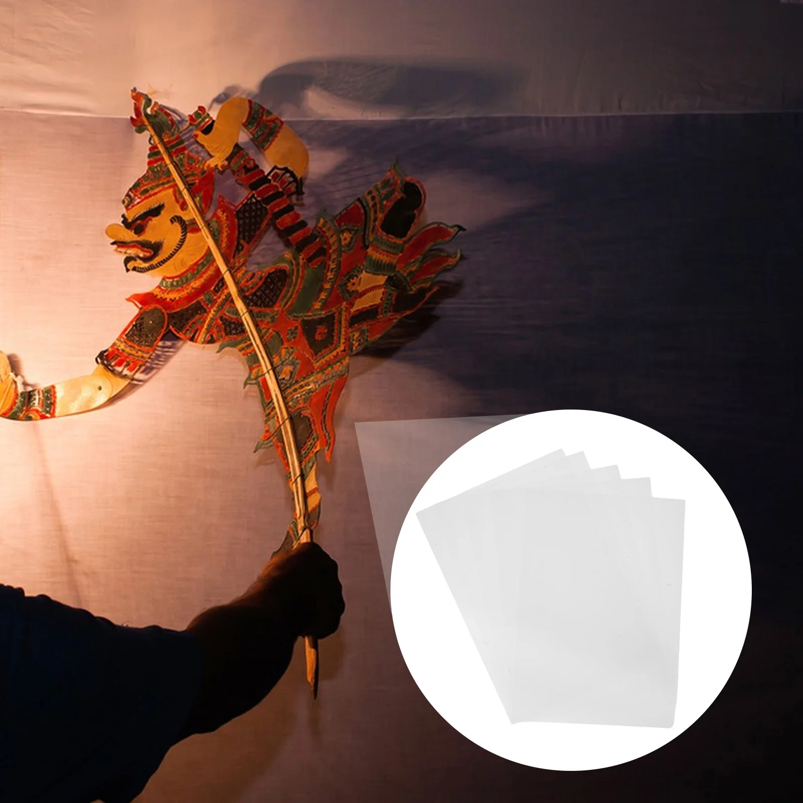 5pcs Shadow Puppet Making Material Kit Traditional Chinese Craft Diy Set For Kids Family Activity Unique Gift Handicraft