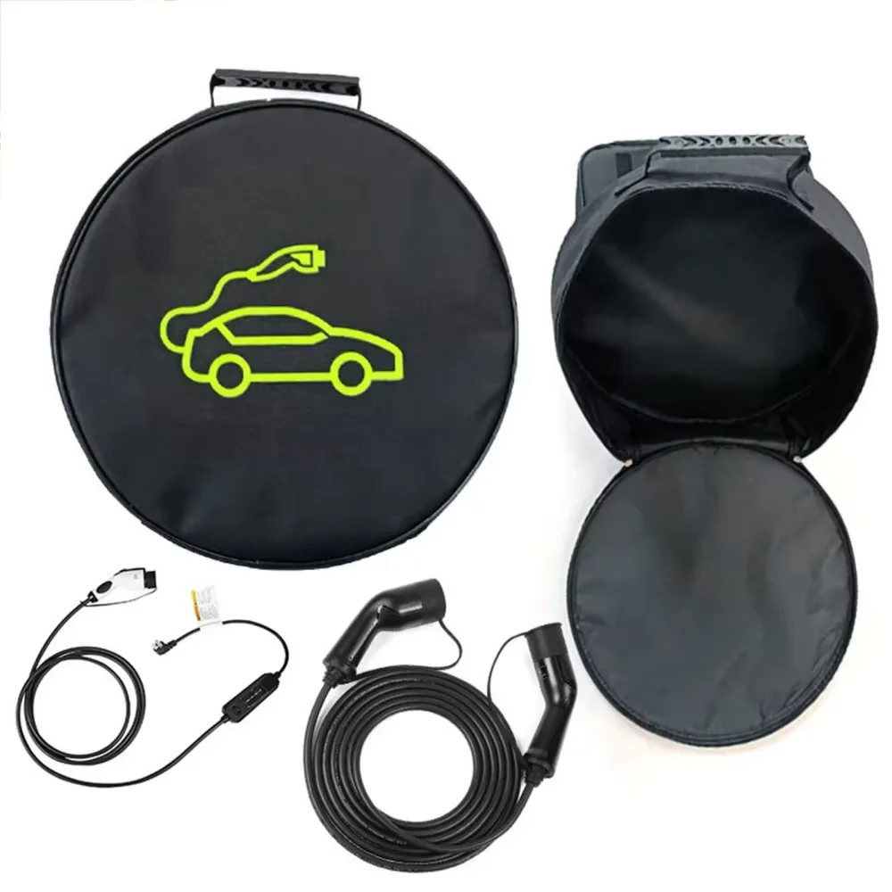 Electric Car charger Plugs Storage Carry Bag EV Car Charging Cable Sockets Waterproof Fire Retardant Equipment Container