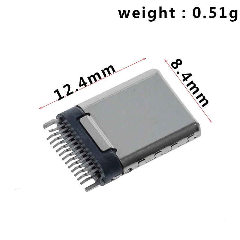 10/30 Stück USB 3.1 Typ-C SMT 24P 30V 2A Micro-USB-Steckverbinder TZT Stecker Buchse Anschluss – Detail 2