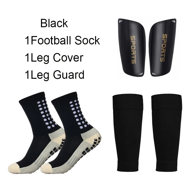 3 PCS Set Anti-Slip Football Socks Sports Leg Sleeves Set Men Women Breathable Soccer Socks Training Basketball Sports Socks