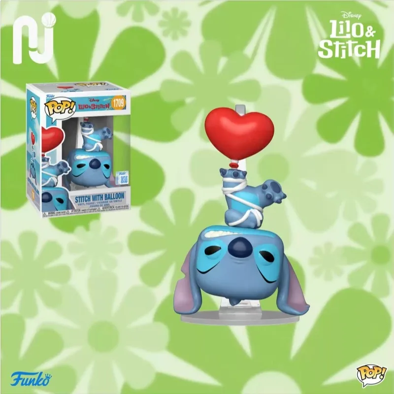 Original Funko Pop Disney #1709 Stitch with Heart Balloon Lilo & Stitch Limited Edition Figure Trendy Collectible Ornament Gift - view 4
