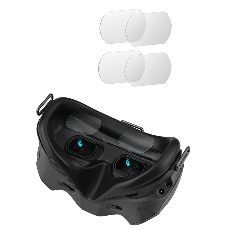 4pcs Goggles Lens Protection Films FPV Glasses V2 Tempered Glass Film for DJI FPV Drone Accessories