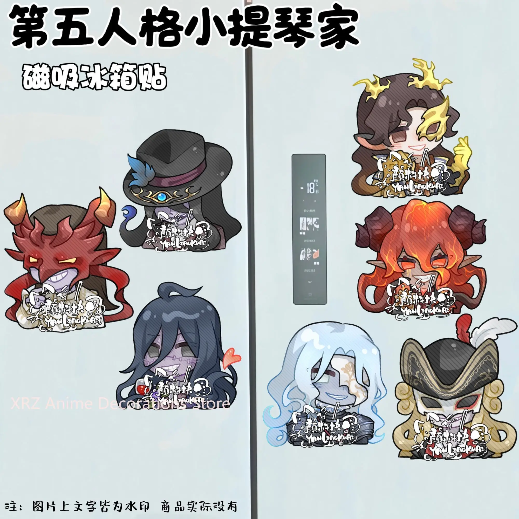 

Акриловый магнит на холодильник, аниме-идентичность V Antonio, магниты на холодильник, декоративные магнитные наклейки, аксессуары для доски объявлений