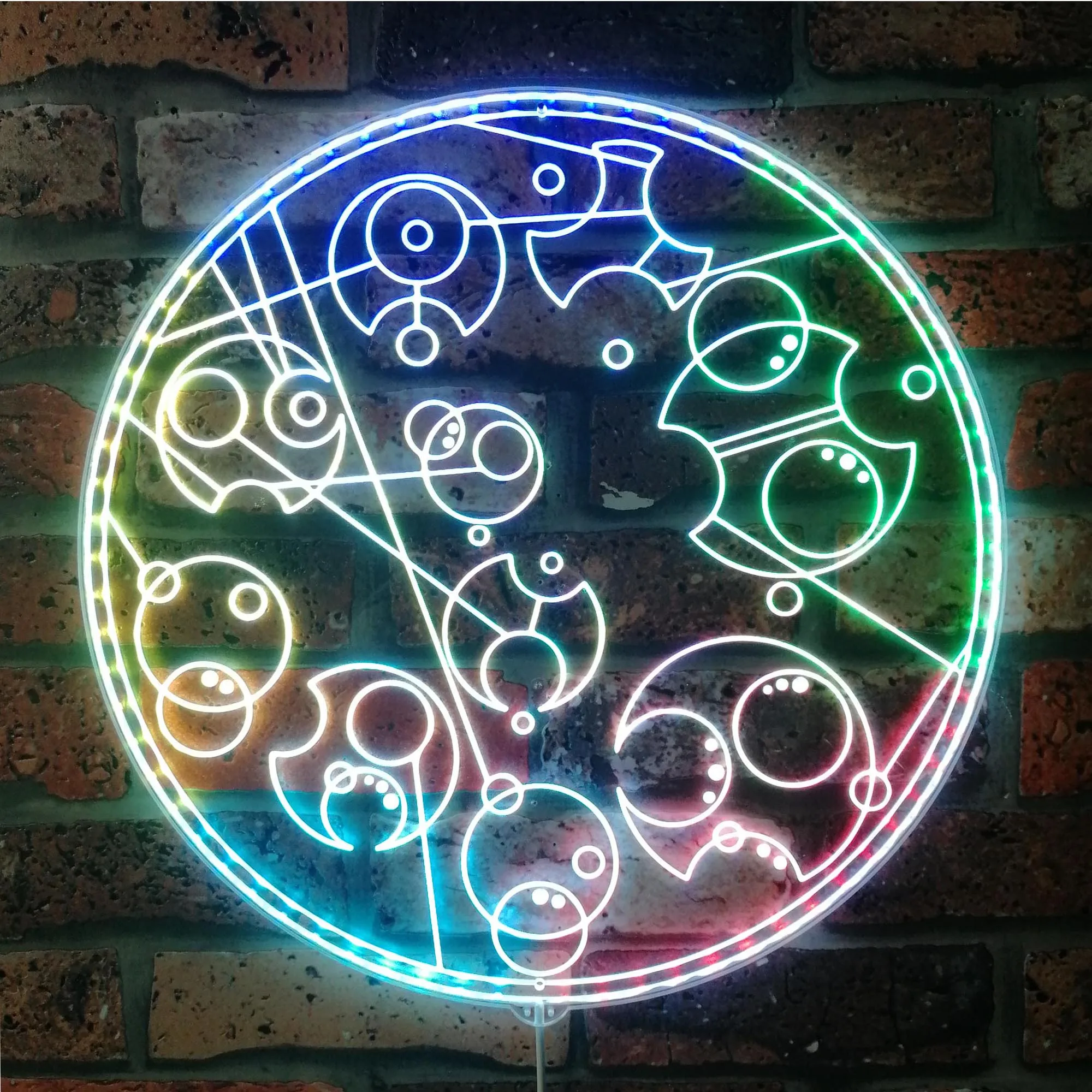 Custom Doctor Who Gallifreyan Neon LED Sign, Gamer Night Light LED Sign, Game Room Neon Sign