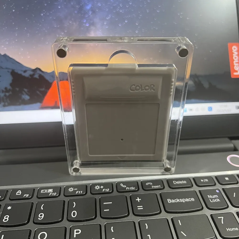 Jeden gniazdo Wysoka przezroczystość Akrylowa magnetyczna osłona ssąca Pudełko do przechowywania gier Twarda obudowa na kartridż GameBoy GB GBC — zdjęcie produktu 3