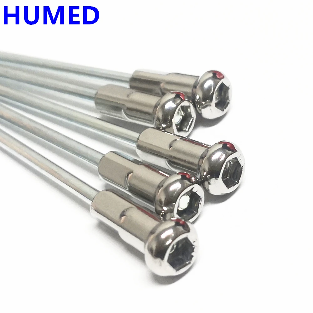 10pcs/lot Motorcycle Off-road motorcycle 9G stainless steel spoke steel wire thick 3.5 length 80-305mm