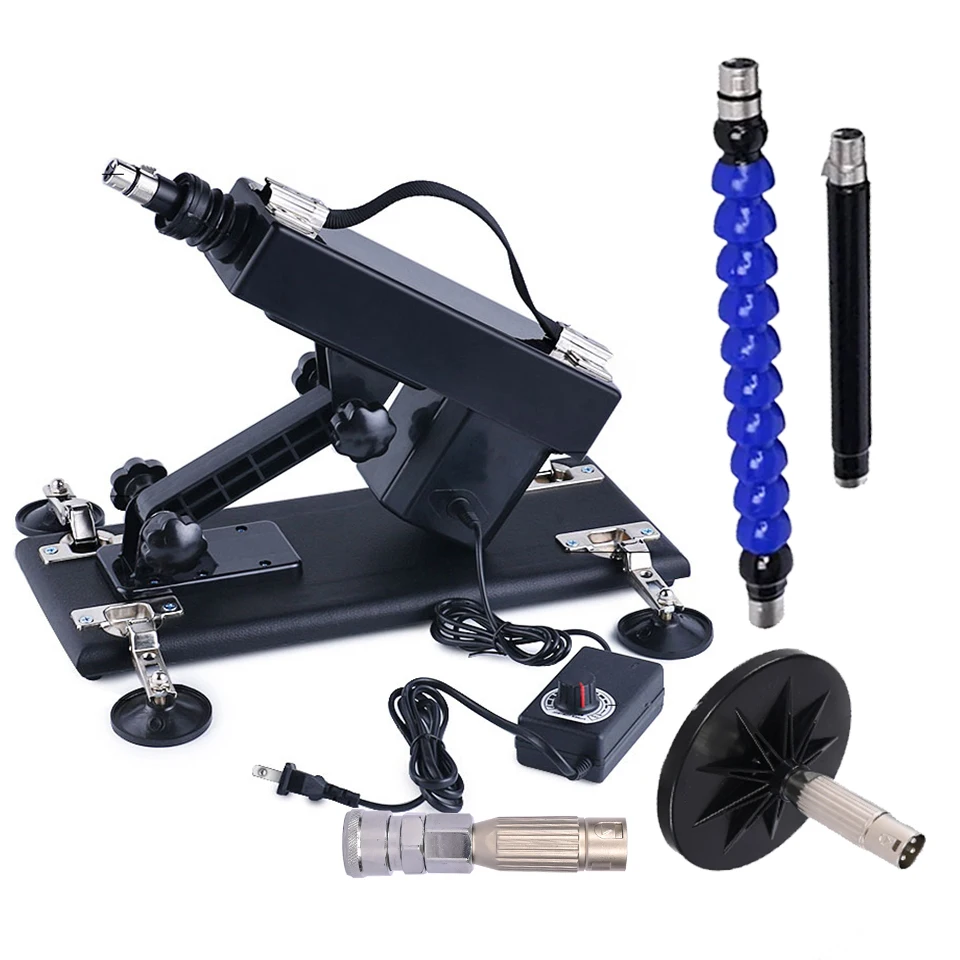 ROUGH BEAST Sex Machine for Women Automatic Men Hand Free Masturbation Machine With 3XLR Dildos Attachments Telescopic Sex Toys