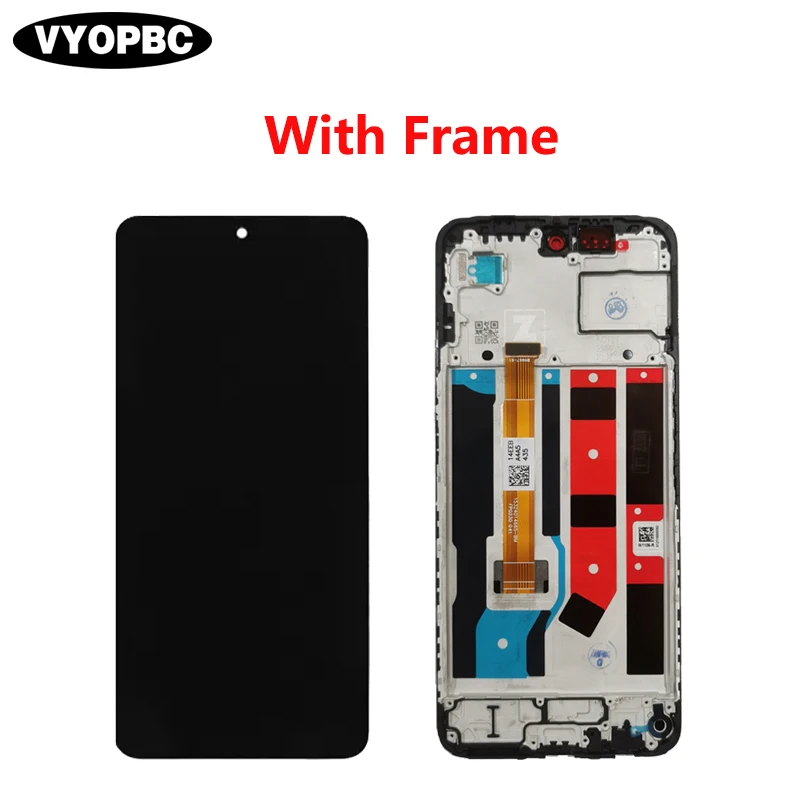 Wyświetlacze LCD 6.67'' do OPPO A80 5G z ramką, panelem dotykowym i digitizerem, zamiennik CPH2639, ekran dotykowy — zdjęcie produktu 3