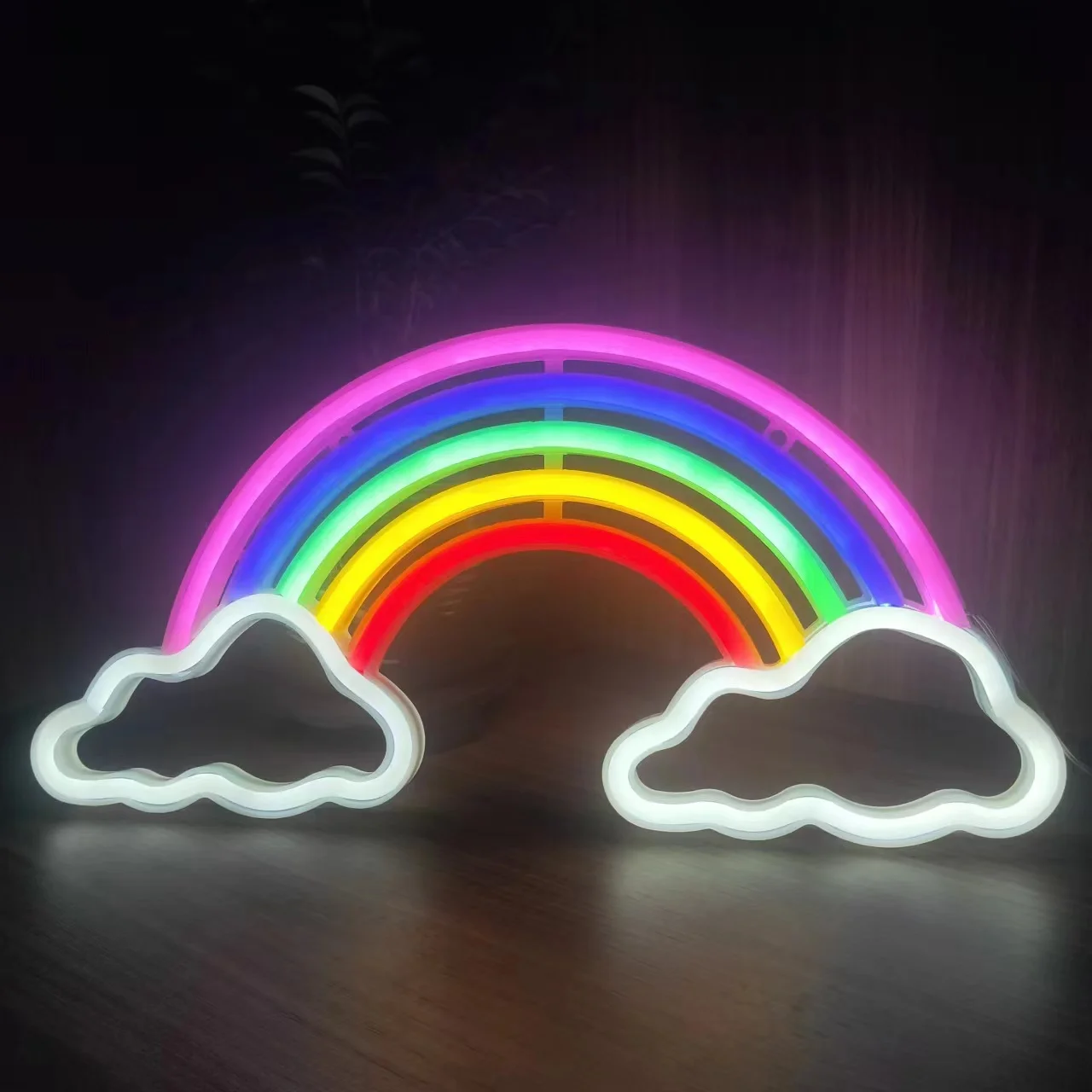 Rainbow Cloud LED Neon Light, USB or Battery Powered, Pride Day Party, Bedroom, Living Room, Wedding Decoration, Birthday Gift