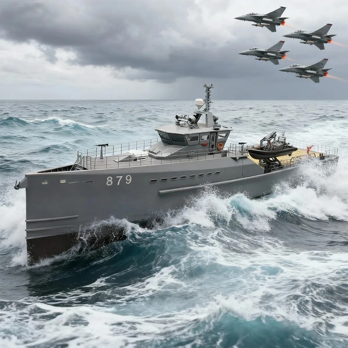 1/72 RC-Boot 59cm mit Doppel-Brushless-Motor, Ferngesteuertes Seeschiff, 3D-Druck-Modell, RTR-Schiff, Spielzeug für Jungen, Geschenk