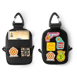 A6 Mini Size EDC Utility Pouch, Mini Coin Purse with Custom Carabiner, EDC Mini Size Pocket Organizer, Key Waist Case for Daily