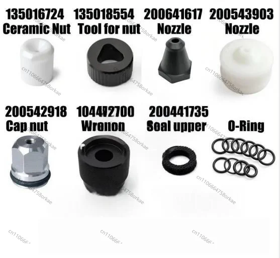 135011830 135001194 200641508 135001193 135001191 100430586 135009516 135012681 Nozzle nut Compression spring Cap nut