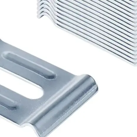 /30Pcs /Carbon /Steel Wire Mesh Cable Tray Clips 4-6mm Securing Bracket With 5/16 Slot For Ground And Standoff Installation Acce