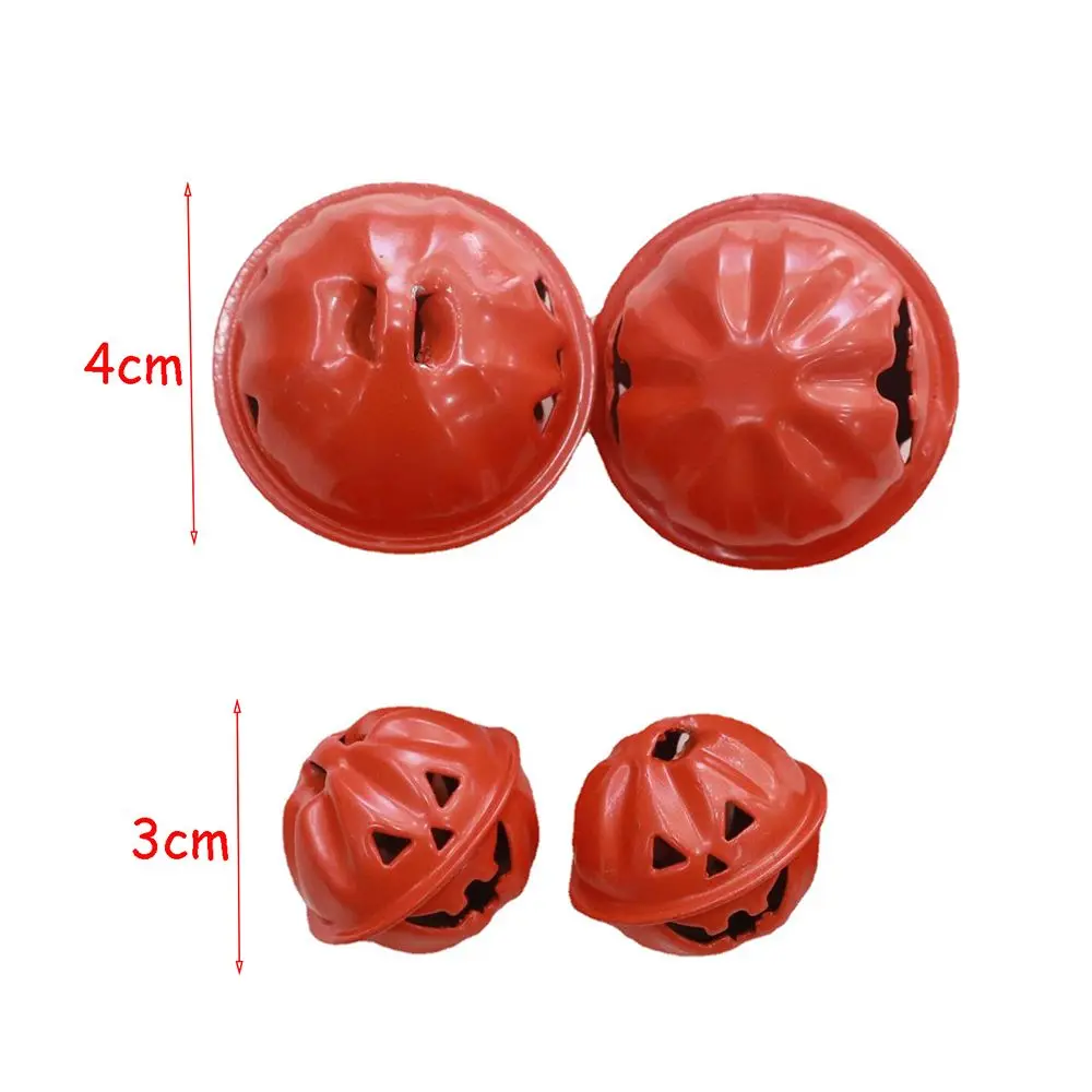 Cute Funny Hanging Ornaments Pendant Wind Chime Material Pumpkin Head Shape Metal Bell Kid Gift Pumpkin Bells Halloween Decor